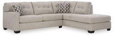Mahoney 2 - Piece Sleeper Sectional with Chaise - Zara Furniture (Kissimmee,FL)