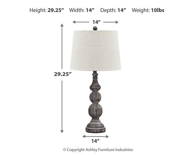 Mair Table Lamp (Set of 2) - Zara Furniture (Kissimmee,FL)