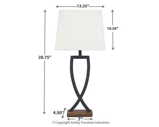 Makara Table Lamp (Set of 2) - Zara Furniture (Kissimmee,FL)