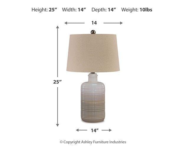Marnina Table Lamp (Set of 2) - Zara Furniture (Kissimmee,FL)