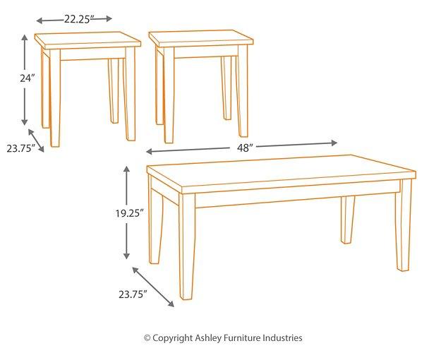 Maysville Table (Set of 3) - Zara Furniture (Kissimmee,FL)