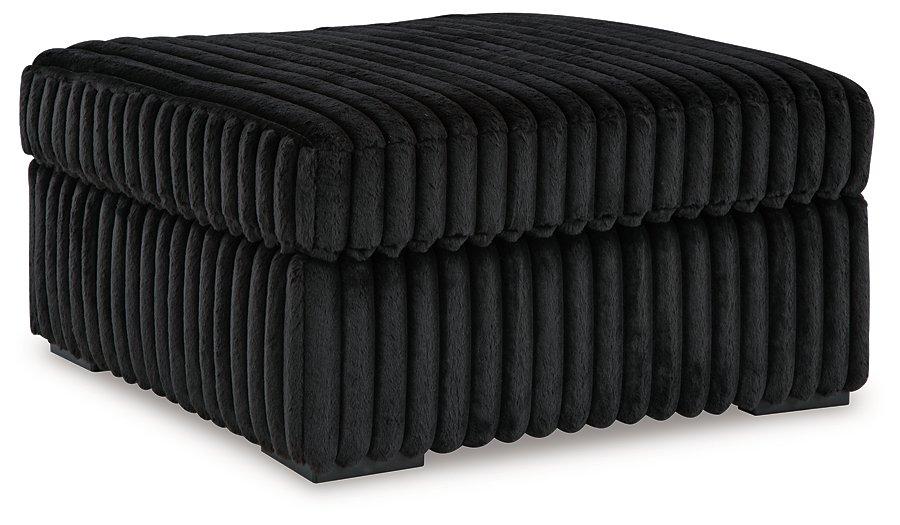 Midnight - Madness Oversized Accent Ottoman - Zara Furniture (Kissimmee,FL)