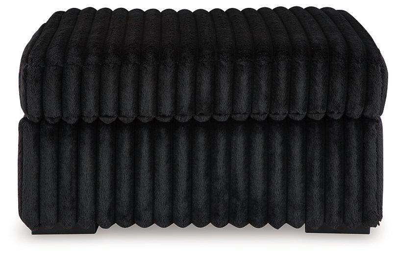 Midnight - Madness Oversized Accent Ottoman - Zara Furniture (Kissimmee,FL)
