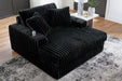 Midnight - Madness Oversized Chaise - Zara Furniture (Kissimmee,FL)