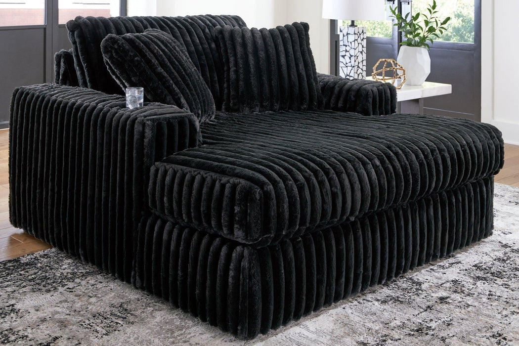 Midnight - Madness Oversized Chaise - Zara Furniture (Kissimmee,FL)
