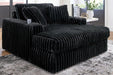 Midnight - Madness Oversized Chaise - Zara Furniture (Kissimmee,FL)