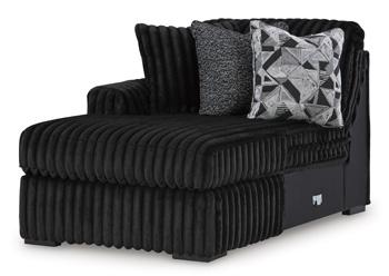 Midnight - Madness Sectional Sofa with Chaise - Zara Furniture (Kissimmee,FL)