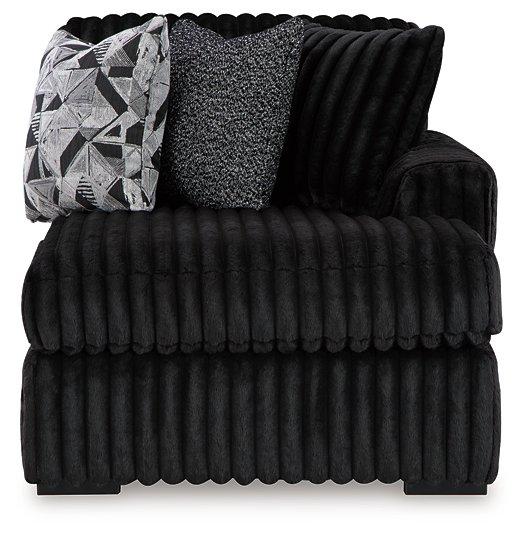 Midnight - Madness Sectional Sofa with Chaise - Zara Furniture (Kissimmee,FL)