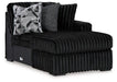 Midnight - Madness Sectional Sofa with Chaise - Zara Furniture (Kissimmee,FL)