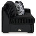 Midnight - Madness Sectional Sofa with Chaise - Zara Furniture (Kissimmee,FL)