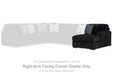 Midnight - Madness Sectional Sofa with Chaise - Zara Furniture (Kissimmee,FL)