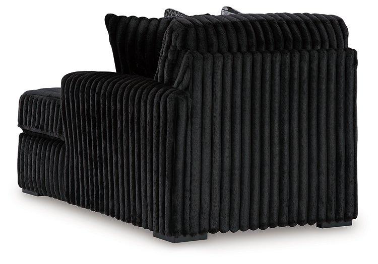 Midnight - Madness Sectional Sofa with Chaise - Zara Furniture (Kissimmee,FL)