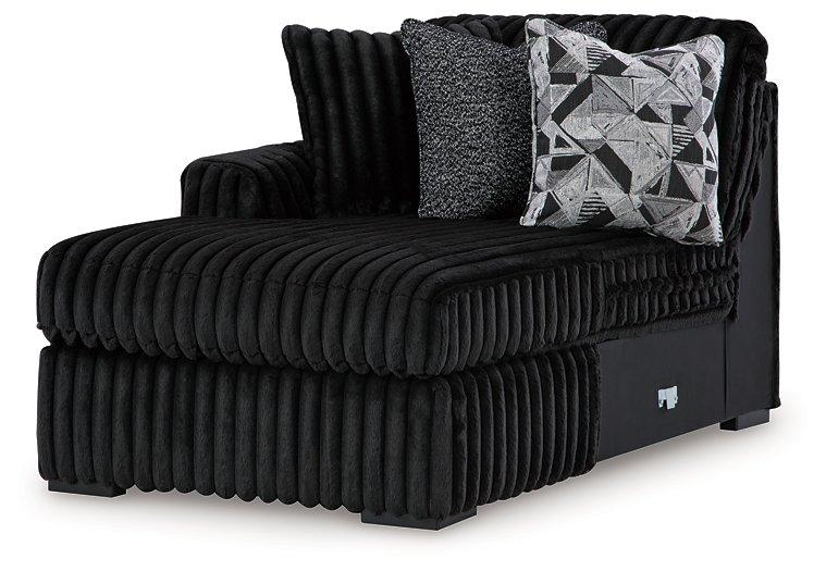 Midnight - Madness Sectional Sofa with Chaise - Zara Furniture (Kissimmee,FL)