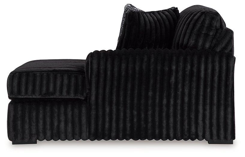 Midnight - Madness Sectional Sofa with Chaise - Zara Furniture (Kissimmee,FL)