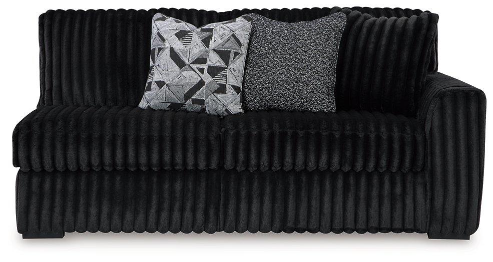 Midnight - Madness Sectional Sofa with Chaise - Zara Furniture (Kissimmee,FL)