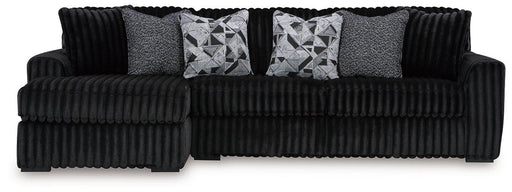 Midnight - Madness Sectional Sofa with Chaise - Zara Furniture (Kissimmee,FL)