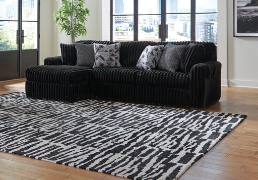 Midnight - Madness Sectional Sofa with Chaise - Zara Furniture (Kissimmee,FL)