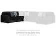 Midnight - Madness Sectional Sofa with Chaise - Zara Furniture (Kissimmee,FL)