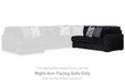 Midnight - Madness Sectional Sofa with Chaise - Zara Furniture (Kissimmee,FL)