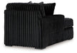 Midnight - Madness Sectional Sofa with Chaise - Zara Furniture (Kissimmee,FL)