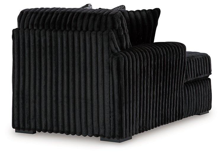 Midnight - Madness Sectional Sofa with Chaise - Zara Furniture (Kissimmee,FL)