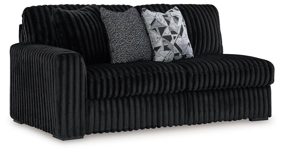 Midnight - Madness Sectional Sofa with Chaise - Zara Furniture (Kissimmee,FL)