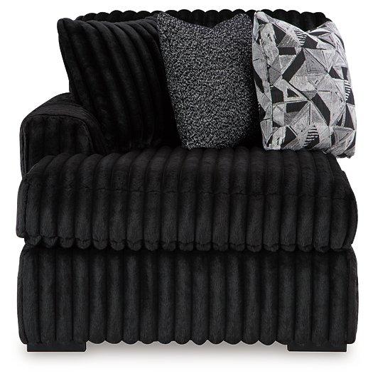 Midnight - Madness Sectional Sofa with Chaise - Zara Furniture (Kissimmee,FL)