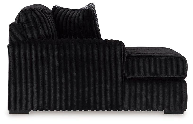 Midnight - Madness Sectional Sofa with Chaise - Zara Furniture (Kissimmee,FL)
