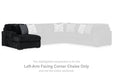 Midnight - Madness Sectional Sofa with Chaise - Zara Furniture (Kissimmee,FL)