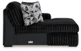 Midnight - Madness Sectional Sofa with Chaise - Zara Furniture (Kissimmee,FL)