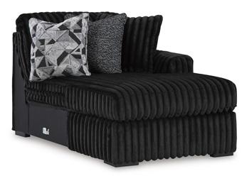 Midnight - Madness Sectional Sofa with Chaise - Zara Furniture (Kissimmee,FL)