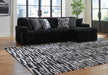 Midnight - Madness Sectional Sofa with Chaise - Zara Furniture (Kissimmee,FL)