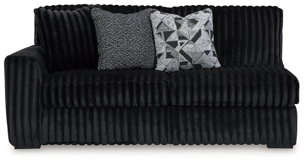 Midnight - Madness Sectional Sofa with Chaise - Zara Furniture (Kissimmee,FL)