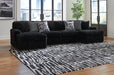 Midnight - Madness Sectional with Chaise - Zara Furniture (Kissimmee,FL)