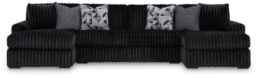 Midnight - Madness Sectional with Chaise - Zara Furniture (Kissimmee,FL)