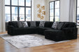Midnight - Madness Sectional with Chaise - Zara Furniture (Kissimmee,FL)