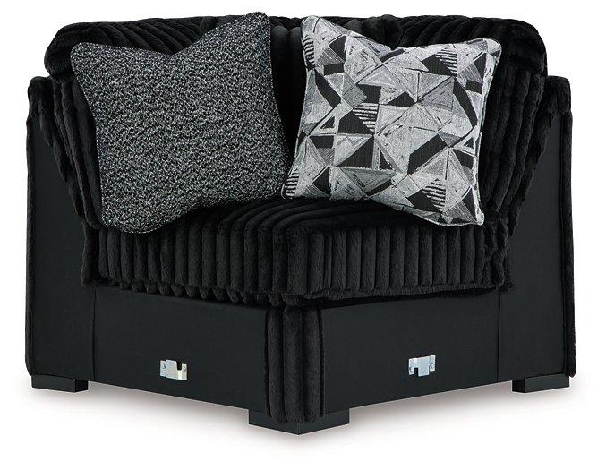 Midnight - Madness Sectional with Chaise - Zara Furniture (Kissimmee,FL)