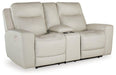 Mindanao Power Reclining Loveseat with Console - Zara Furniture (Kissimmee,FL)