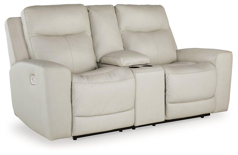 Mindanao Power Reclining Loveseat with Console - Zara Furniture (Kissimmee,FL)