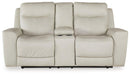 Mindanao Power Reclining Loveseat with Console - Zara Furniture (Kissimmee,FL)