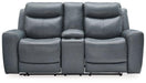 Mindanao Power Reclining Loveseat with Console - Zara Furniture (Kissimmee,FL)