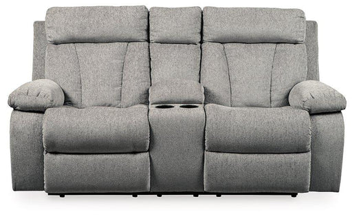 Mitchiner Reclining Loveseat with Console - Zara Furniture (Kissimmee,FL)