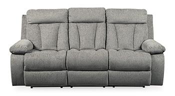 Mitchiner Reclining Sofa with Drop Down Table - Zara Furniture (Kissimmee,FL)