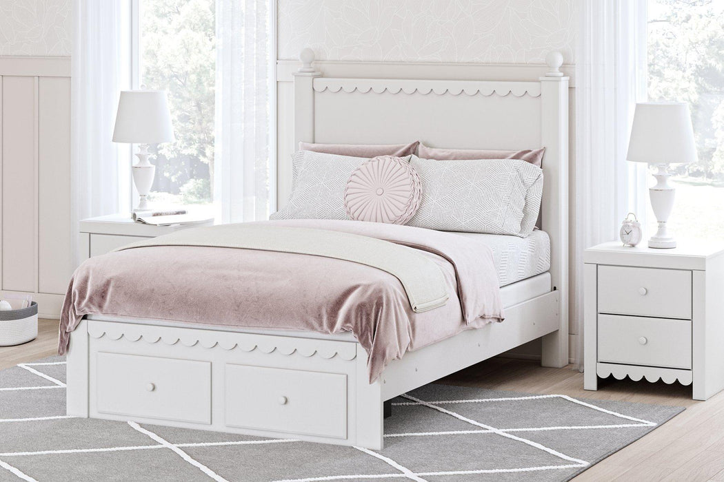 Mollviney Panel Storage Bed - Zara Furniture (Kissimmee,FL)