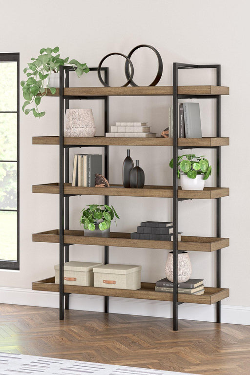 Montia 76" Bookcase - Zara Furniture (Kissimmee,FL)