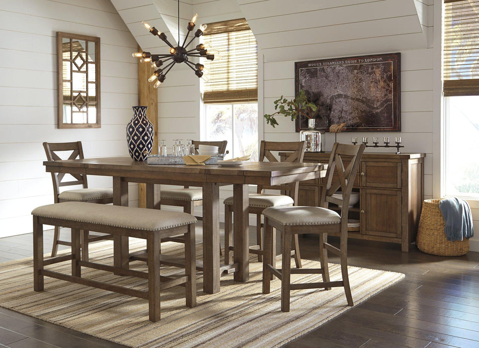 Moriville Counter Height Dining Extension Table - Zara Furniture (Kissimmee,FL)