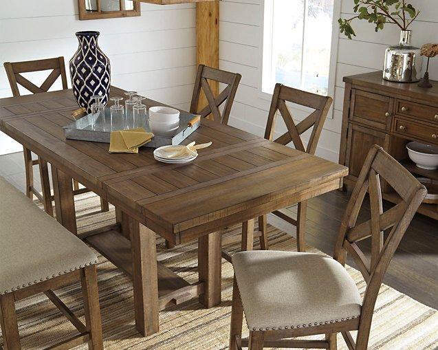 Moriville Counter Height Dining Extension Table - Zara Furniture (Kissimmee,FL)