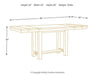 Moriville Counter Height Dining Extension Table - Zara Furniture (Kissimmee,FL)
