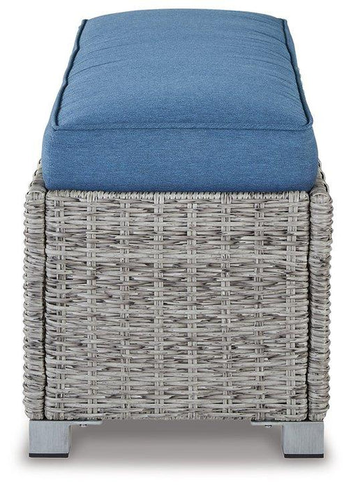 Naples Beach Outdoor Bench with Cushion - Zara Furniture (Kissimmee,FL)