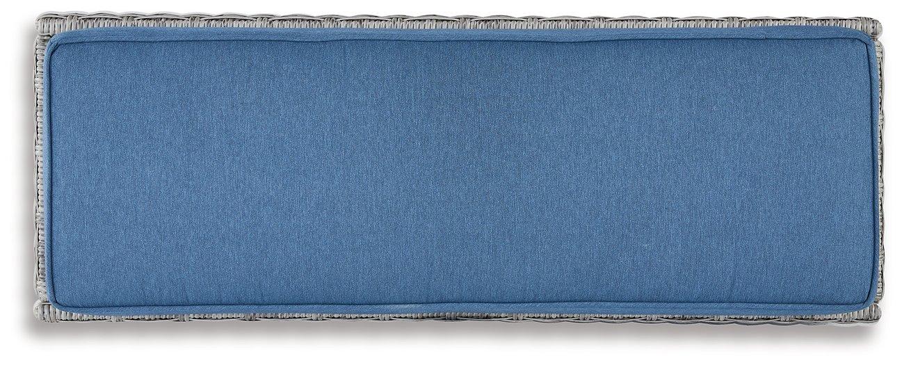 Naples Beach Outdoor Bench with Cushion - Zara Furniture (Kissimmee,FL)